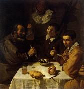 Three Men at Table (df01) Diego Velazquez